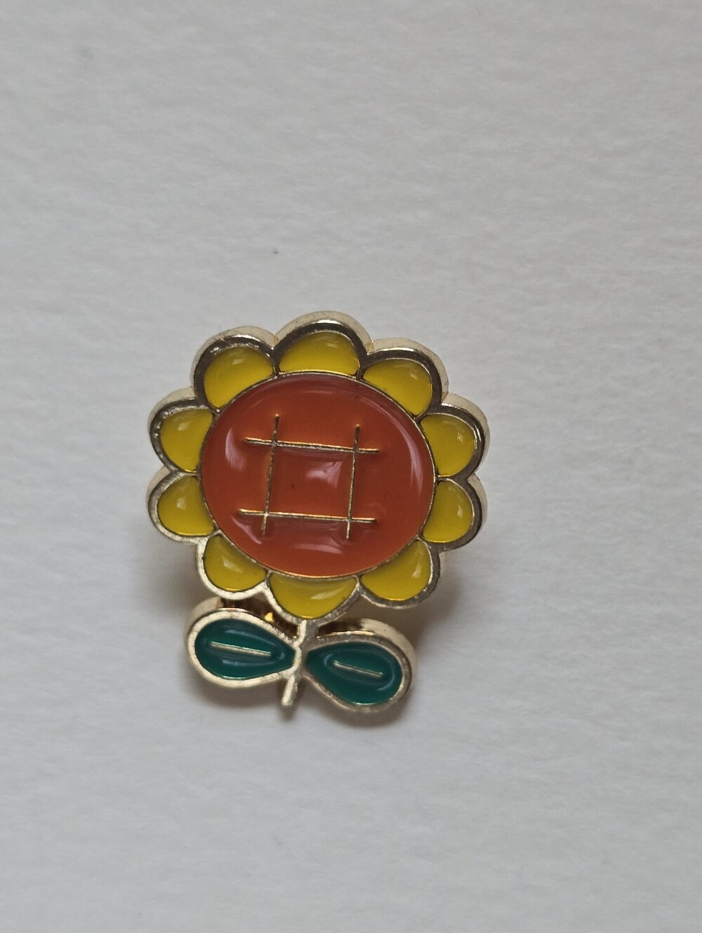 Sunny Enamel Flower Pin